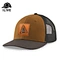 Trucker hats with leather patch